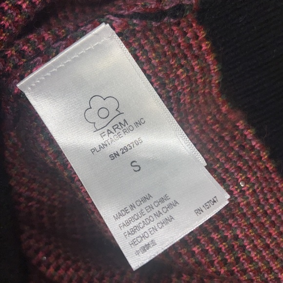 FARM RIO Beaded Leopard Pattern Beaded Sweater, size small - Picture 8 of 13